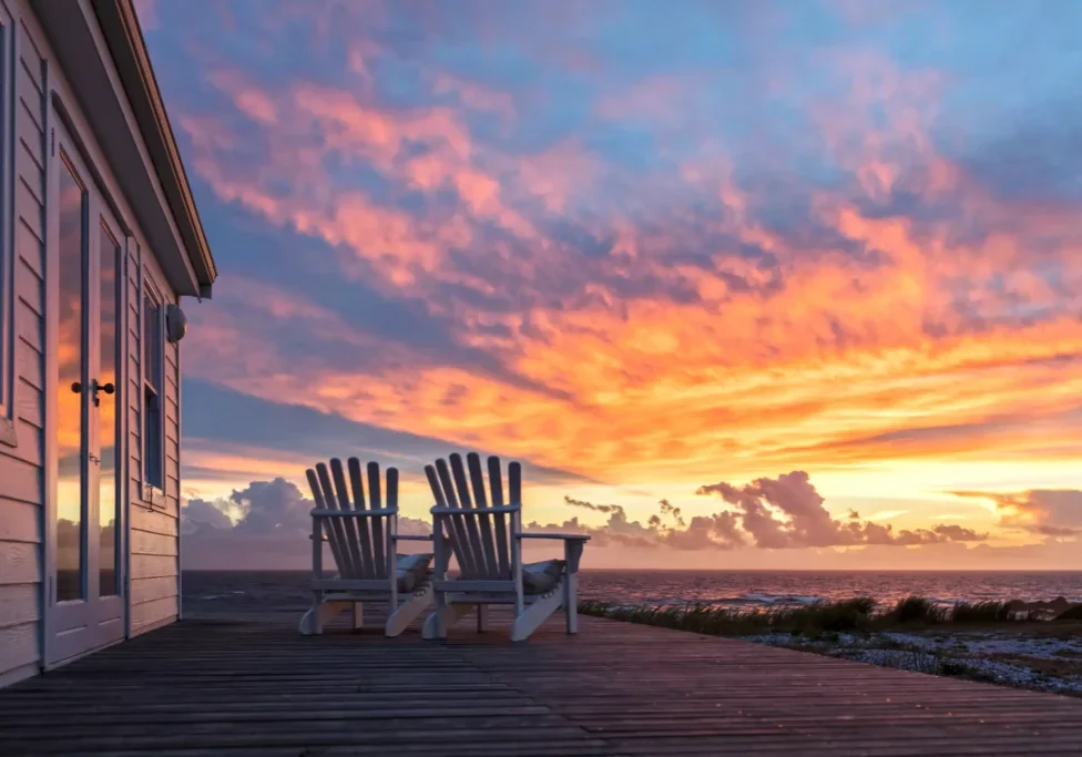 vacation home seaside deck
