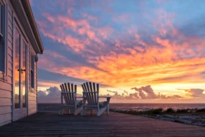 vacation home seaside deck